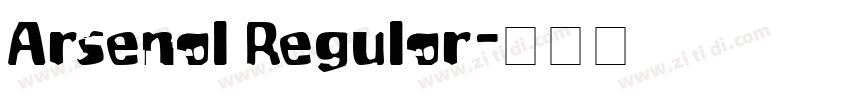 Arsenal Regular字体转换